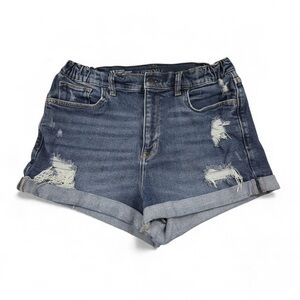 Arizona Jean Company Junior Women’s Hi-Rise Curvy Shorts, Medium Wash